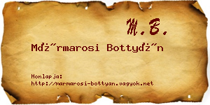 Mármarosi Bottyán névjegykártya